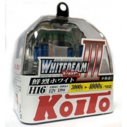 KOITO Whitebeam лампочка H16 12V 19W,  2шт пласт.уп.